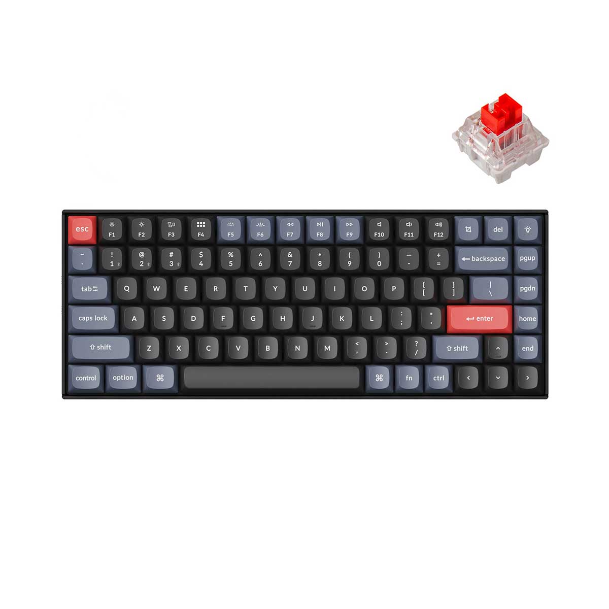 Keychron K2 Pro QMK/Via Hot-Swappable RGB Backlight Wireless Mechanical Keyboard (K Pro Mechanical Red Switch) (K2P-H1)