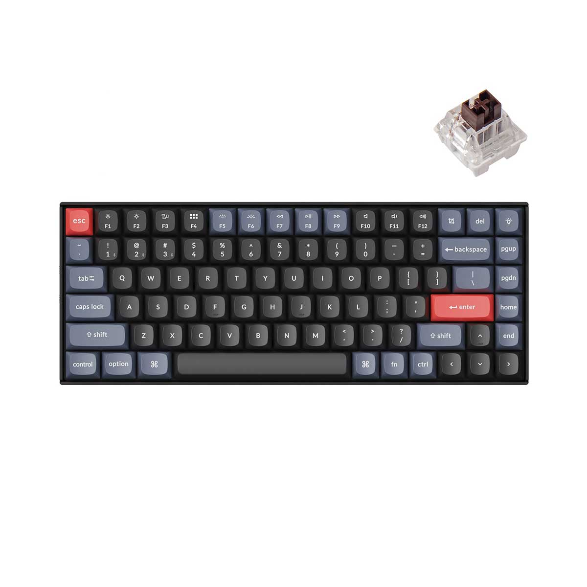 Keychron K2 Pro QMK/Via Hot-Swappable RGB Backlight Wireless Mechanical Keyboard (K Pro Mechanical Brown Switch) (K2P-H3)