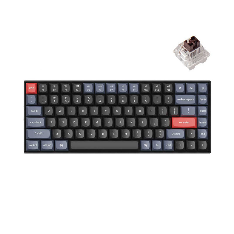 Keychron K2 Pro QMK/Via Hot-Swappable RGB Backlight Wireless Mechanical Keyboard (K Pro Mechanical Brown Switch) (K2P-H3)
