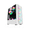 Coolman Aurora Gaming Case With 3X120MM RGB Fans (White)