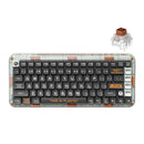 MelGeek MOJO84 Plastic Advance See-Through Custom Programmable Mechanical Keyboard (Kailh Box Brown)