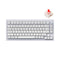 Keychron Q1 QMK Custom Mechanical Knob Version Hot-Swappable RGB Backlight Keyboard - Shell White (Red Switch) (Q1P1)