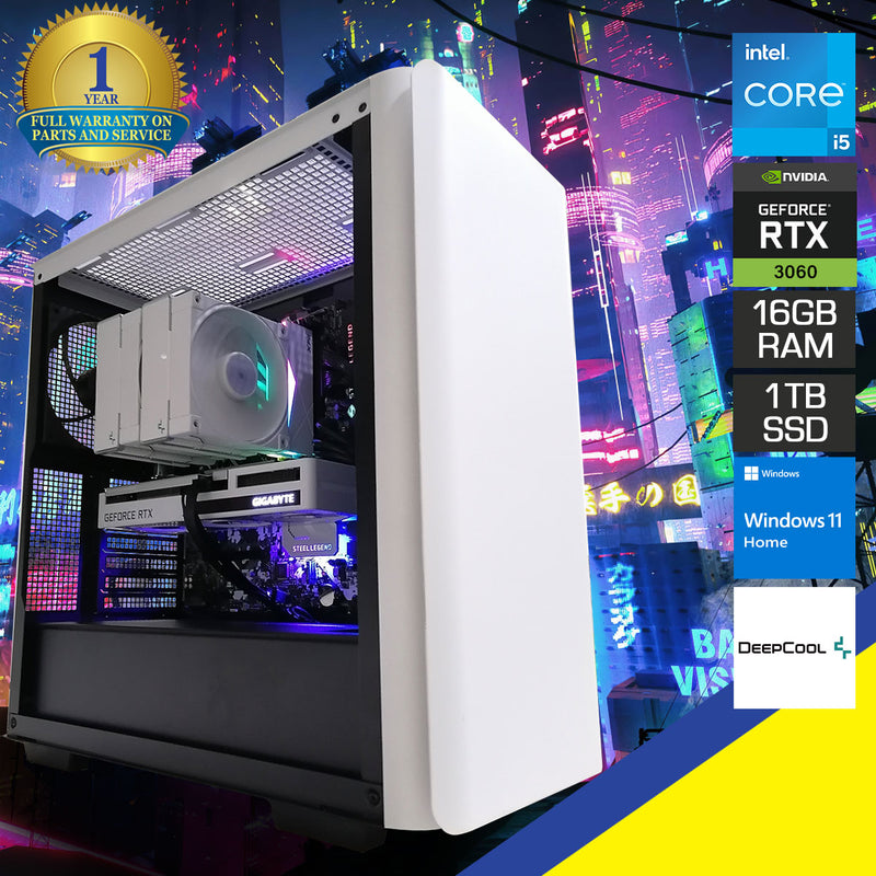 Aurora CK500 Desktop Gaming PC | Intel Core i5 12400F | 16GB RAM | 1TB SSD | RTX 3060 | Windows 11 Home