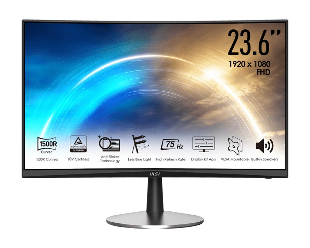 MSI Pro MP242C 23.6-Inch FHD 75HZ Curved VA Monitor