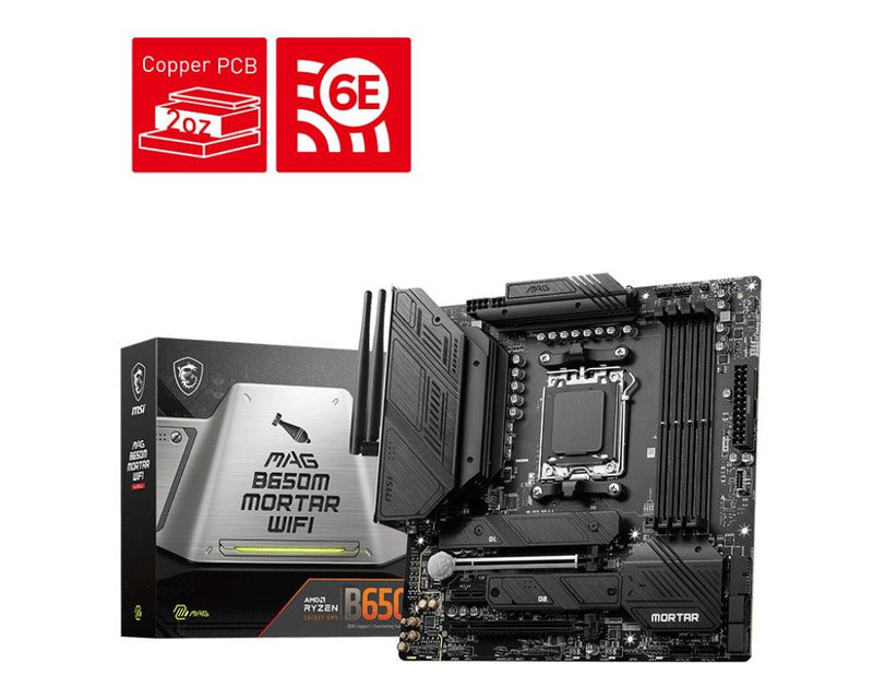 MSI Mag B650M Mortar Wifi AMD Motherboard - DataBlitz