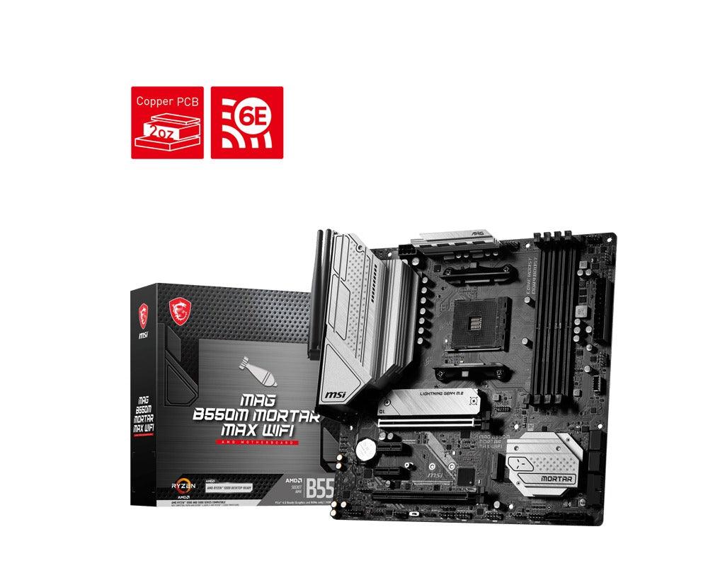 MSI MAG B550M Mortar Max Wifi AMD Motherboard - DataBlitz