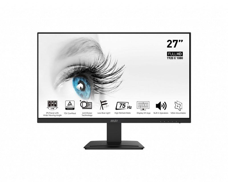 MSI Pro MP273 27”  FHD Business & Productivity Monitor - DataBlitz