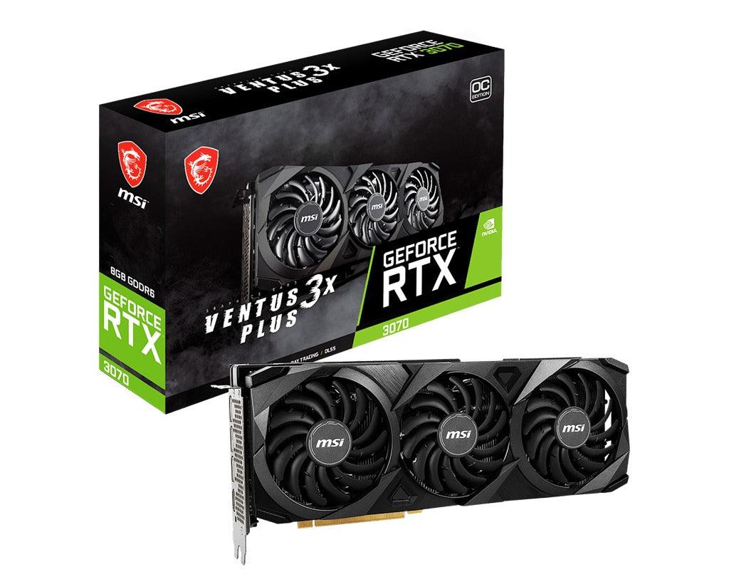MSI Geforce RTX 3070 Ventus 3X Plus 8G OC LHR GDDR6 Graphics Card - DataBlitz
