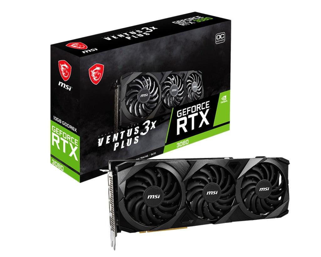 MSI Geforce RTX 3080 Ventus 3X Plus 10G OC LHR GDDR6X Graphics Card