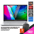 ASUS VIVOBOOK PRO 14 OLED M3401QA-KM11WS LAPTOP (COOLSILVER) | 14" 2.8K | RYZEN™ 7 5800H | 8GB DDR4 | 1TB SSD | AMD RADEON | WIN11 + MS OFFICE HOME & STUDENT 2021 + ASUS BACKPACK - DataBlitz