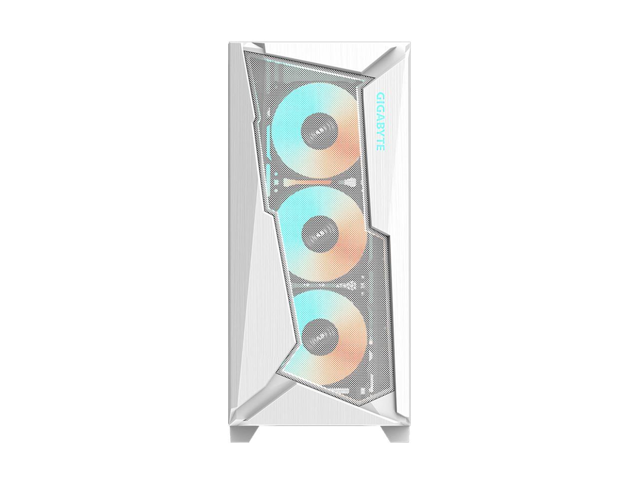 Gigabyte C301 Tempered Glass RGB ATX Mid-Tower PC Case - White