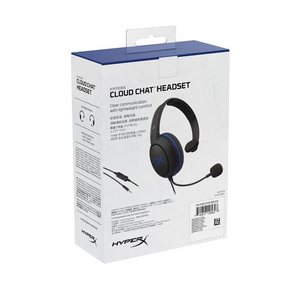 HyperX Cloud Chat Headset (Blue) - DataBlitz