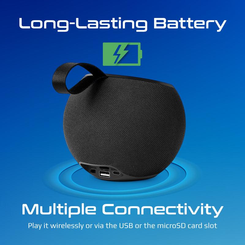 Promate Juggler Lumiflux Wireless High-Definition Speaker (Black) - DataBlitz