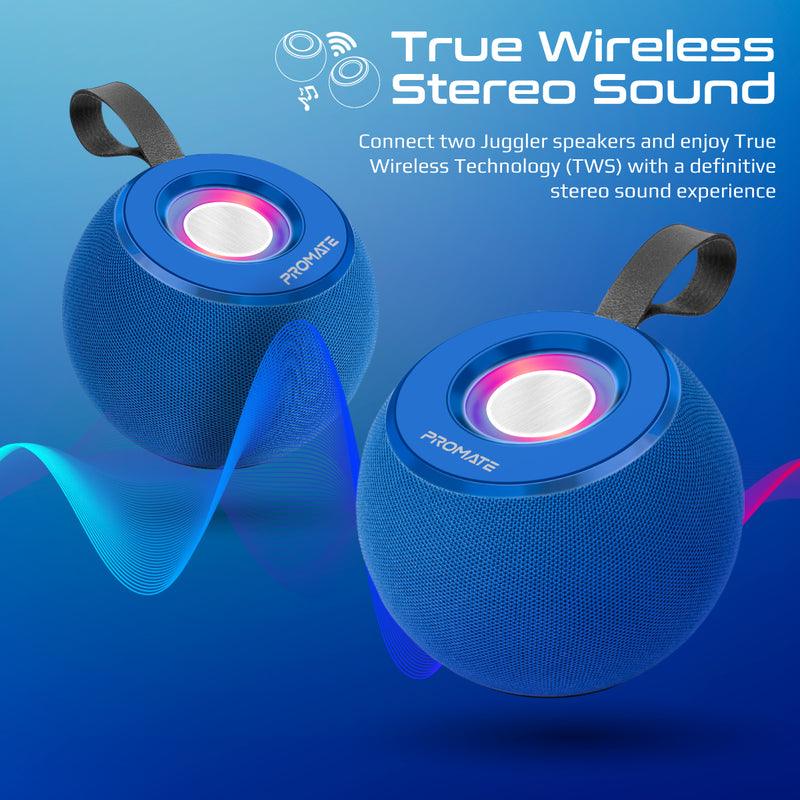 Promate Juggler Lumiflux Wireless High-Definition Speaker (Blue) - DataBlitz