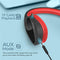 PROMATE Nova Balanced Hi-Fi Stereo Wireless Headphones (Maroon) - DataBlitz