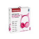 PROMATE JEWEL HD STEREO KIDSAFE WIRED HEADSET (BUBBLEGUM) - DataBlitz