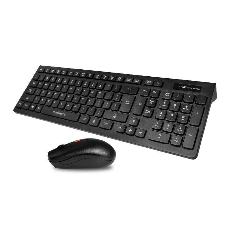 Promate Procombo-12 Sleek Profile Full Size Wireless Keyboard & Mouse - DataBlitz