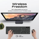 Promate Procombo-12 Sleek Profile Full Size Wireless Keyboard & Mouse - DataBlitz