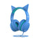 PROMATE Simba Over-Ear Hi-Definition Safe Audio Wired Headset (Aqua) - DataBlitz