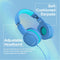 PROMATE Simba Over-Ear Hi-Definition Safe Audio Wired Headset (Aqua) - DataBlitz