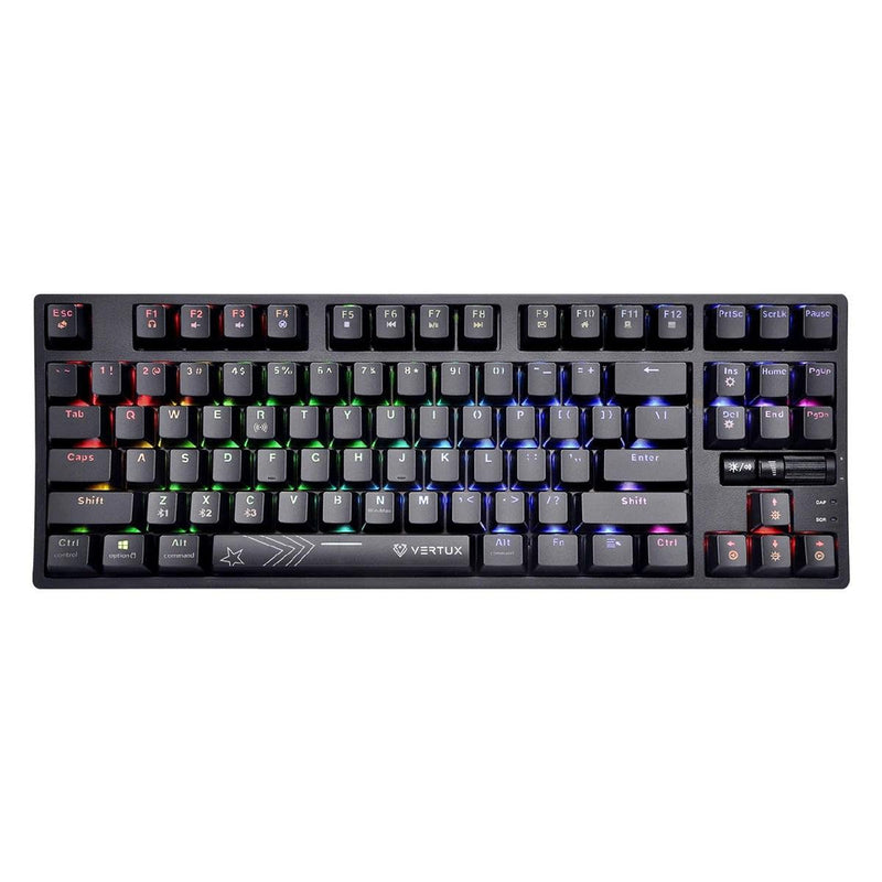 VERTUX VERTUPRO-80 HYPERSPEED TENKEYLESS MECHANICAL KEYBOARD (BLACK) - DataBlitz