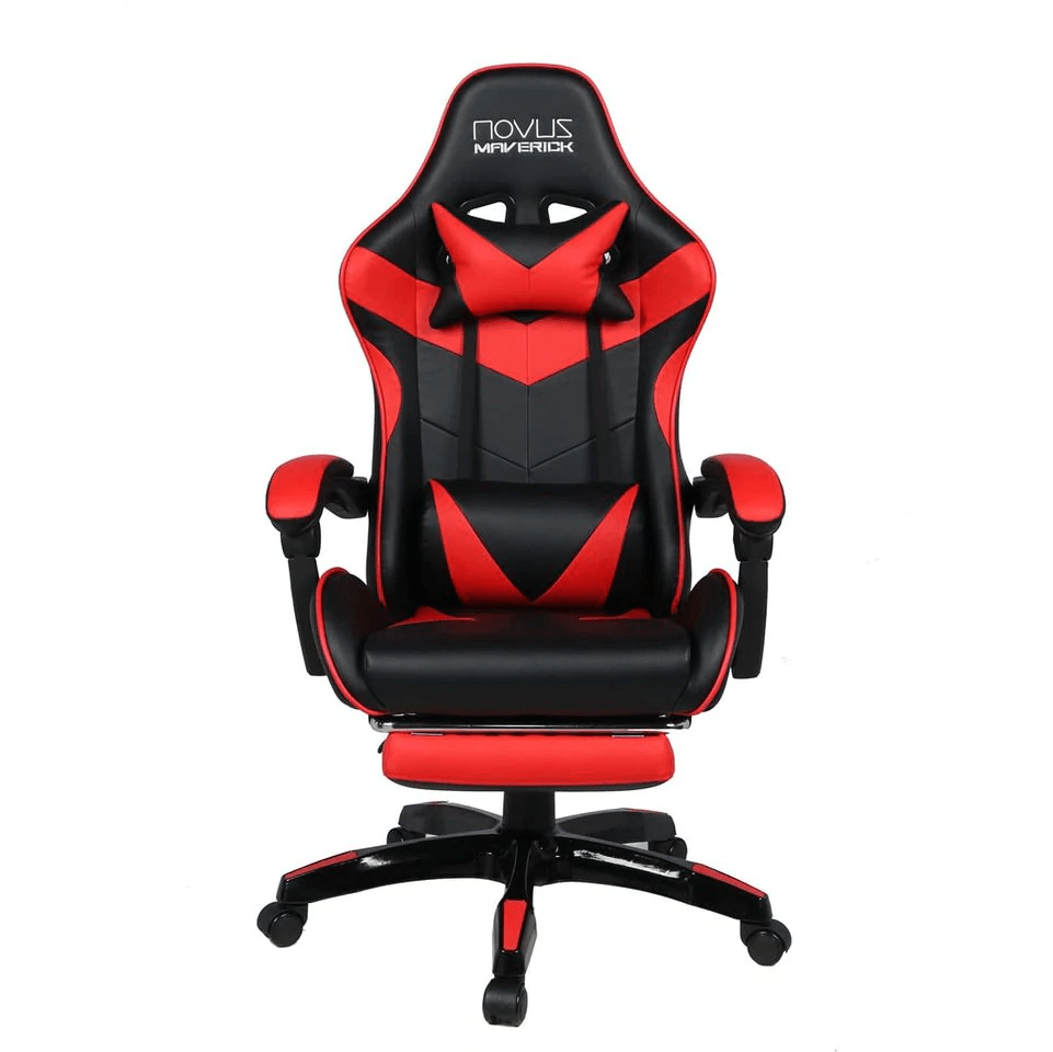 NOVUS MAVERICK CGW-501 GAMING CHAIR (BLACK/RED) - DataBlitz