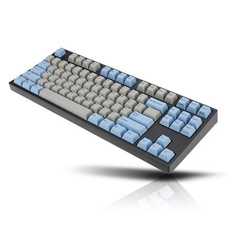 LEOPOLD 87-KEYS MECHANICAL KEYBOARD TWO-TONE GRAY/BLUE KEYCAP (SILVER SWITCH) (FC750RV/EGBPD) - DataBlitz