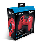 DRAGONWAR Dragon Shock 4 Wireless Controller Compatible For PS4/PC/Mobile (Red) (GSPS4-RD) - DataBlitz