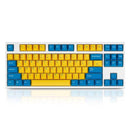 LEOPOLD 87-KEYS MECHANICAL KEYBOARD TWO-TONE YELLOW/BLUE KEYCAPS + BLUE/WHITE FONT (SILENT RED SWITCH) (FC750RS/EYBPD(W)) - DataBlitz