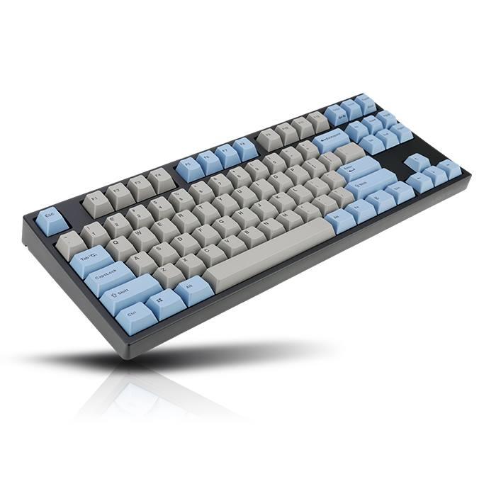 LEOPOLD 87-KEYS MECHANICAL KEYBOARD TWO-TONE GRAY/BLUE KEYCAP (SILVER SWITCH) (FC750RV/EGBPD) - DataBlitz