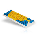 LEOPOLD 66-KEYS MECHANICAL MINI KEYBOARD TWO-TONE YELLOW/BLUE KEYCAPS + BLUE/WHITE FONT (SILENT RED SWITCH) (FC660MS/EYBPD(W)) - DataBlitz