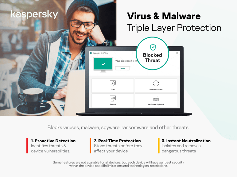 KASPERSKY ANTI-VIRUS 2021 (3 USERS) - DataBlitz