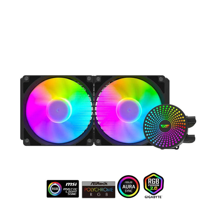 Darkflash Radiant DC-240 ARGB All-In-One 240MM Liquid CPU Cooler (Black) - DataBlitz