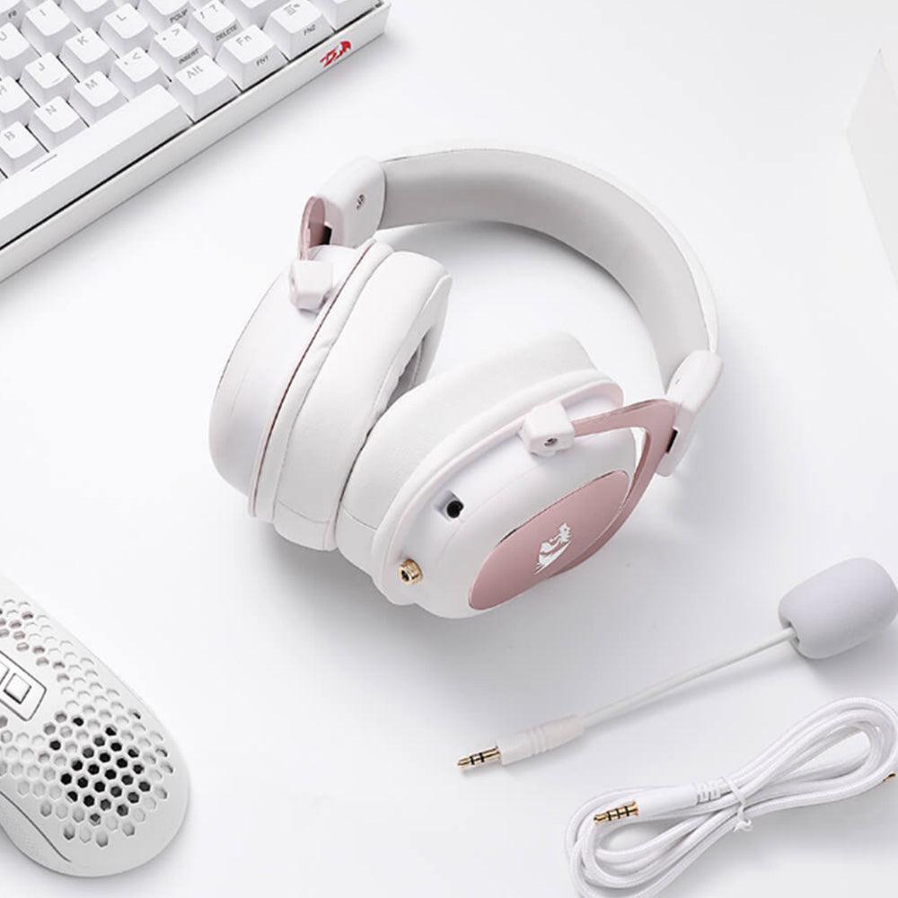 REDRAGON ZEUS 2 ALL IN ONE GAMING HEADSET WHITE (H510W) - DataBlitz