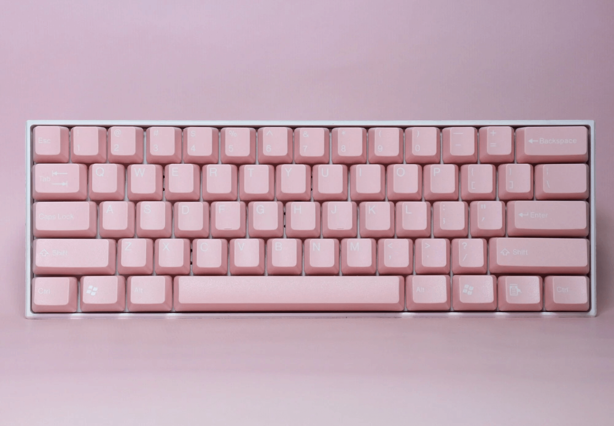TAIHAO DOUBLE SHOT ABS KEYCAPS SET FOR CHERRY MX SWITCH (104-KEYS) (PINK LOVE) (C01PK101) - DataBlitz