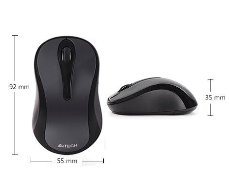 A4TECH G3-280N 2.4G OPTICAL WIRELESS MOUSE (GLOSSY GREY) - DataBlitz