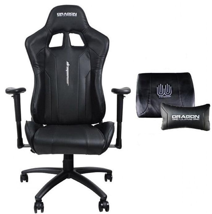 DRAGONWAR PRO-GAMER CHAIR WITH MASSAGE CUSHION GC-007 (BLACK) - DataBlitz
