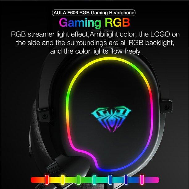 Aula Wind F606 RGB Wired Gaming Headset With Noise Cancelling Microphone - DataBlitz