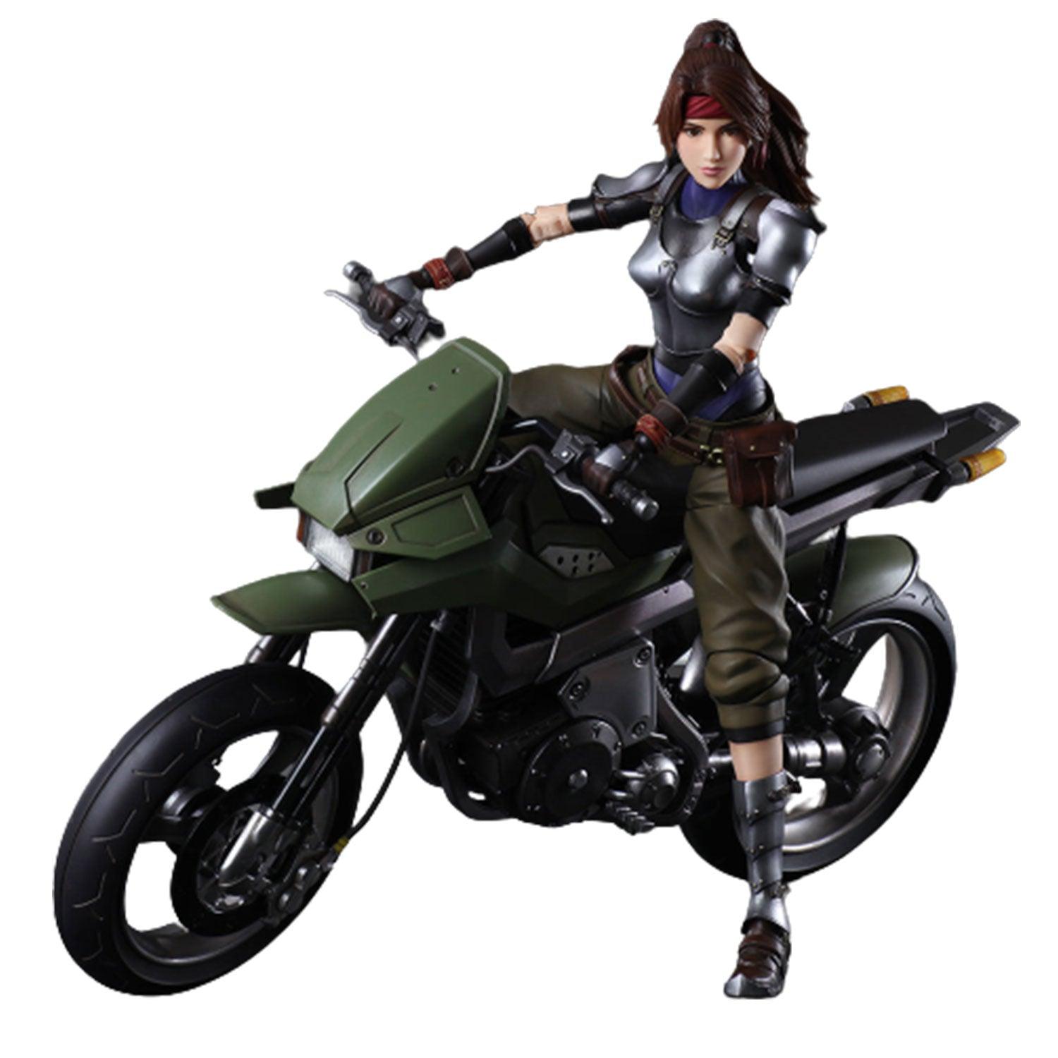 Final Fantasy VII Remake Play Arts Kai Action Figure (Jessie & Motorcycle Set) - DataBlitz