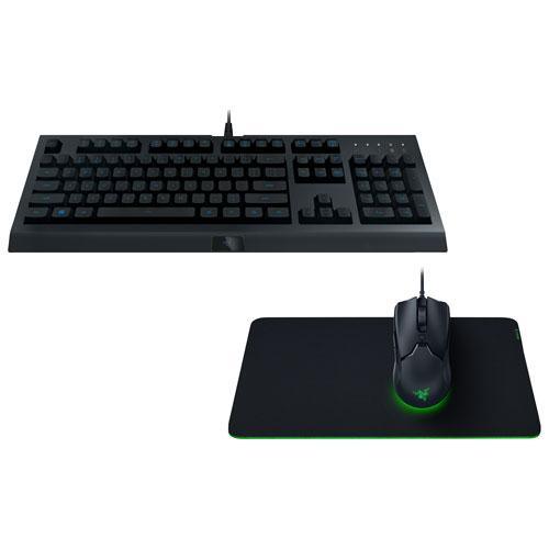RAZER LEVEL UP BUNDLE (CYNOSA LITE GAMING KEYBOARD + GIGANTUS V2 SOFT GAMING MOUSE MAT + VIPER MINI GAMING MOUSE) - DataBlitz