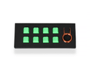 TAIHAO RUBBER DOUBLE SHOT BACKLIT GAMING WASD KEYCAPS SET FOR CHERRY MX SWITCH TYPE (8-KEYS) (NEON GREEN) - DataBlitz