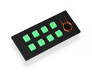 TAIHAO RUBBER DOUBLE SHOT BACKLIT GAMING WASD KEYCAPS SET FOR CHERRY MX SWITCH TYPE (8-KEYS) (NEON GREEN) - DataBlitz