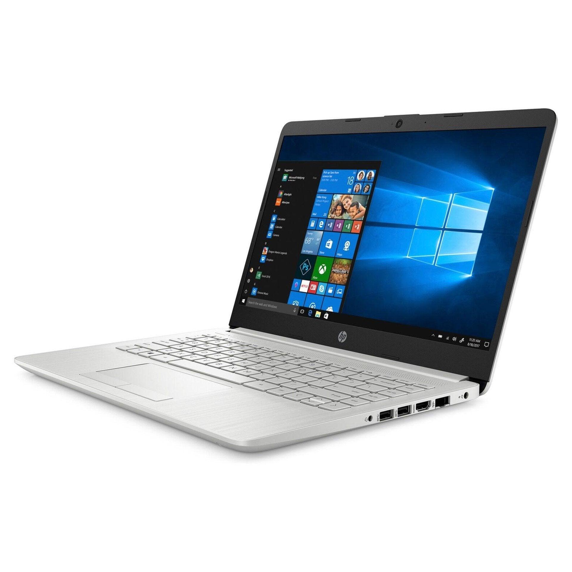 HP 14S-CF2525TU LAPTOP (NATURAL SILVER) | 14" HD | i3-10110U | 4 GB DDR4 | 256 GB SSD | UHD GRAPHICS |  WIN10 + MS OFFICE HOME & STUDENT with HP WIRED MOUSE 100 (BLACK) HP 15.6" VALUE BACKPACK - DataBlitz