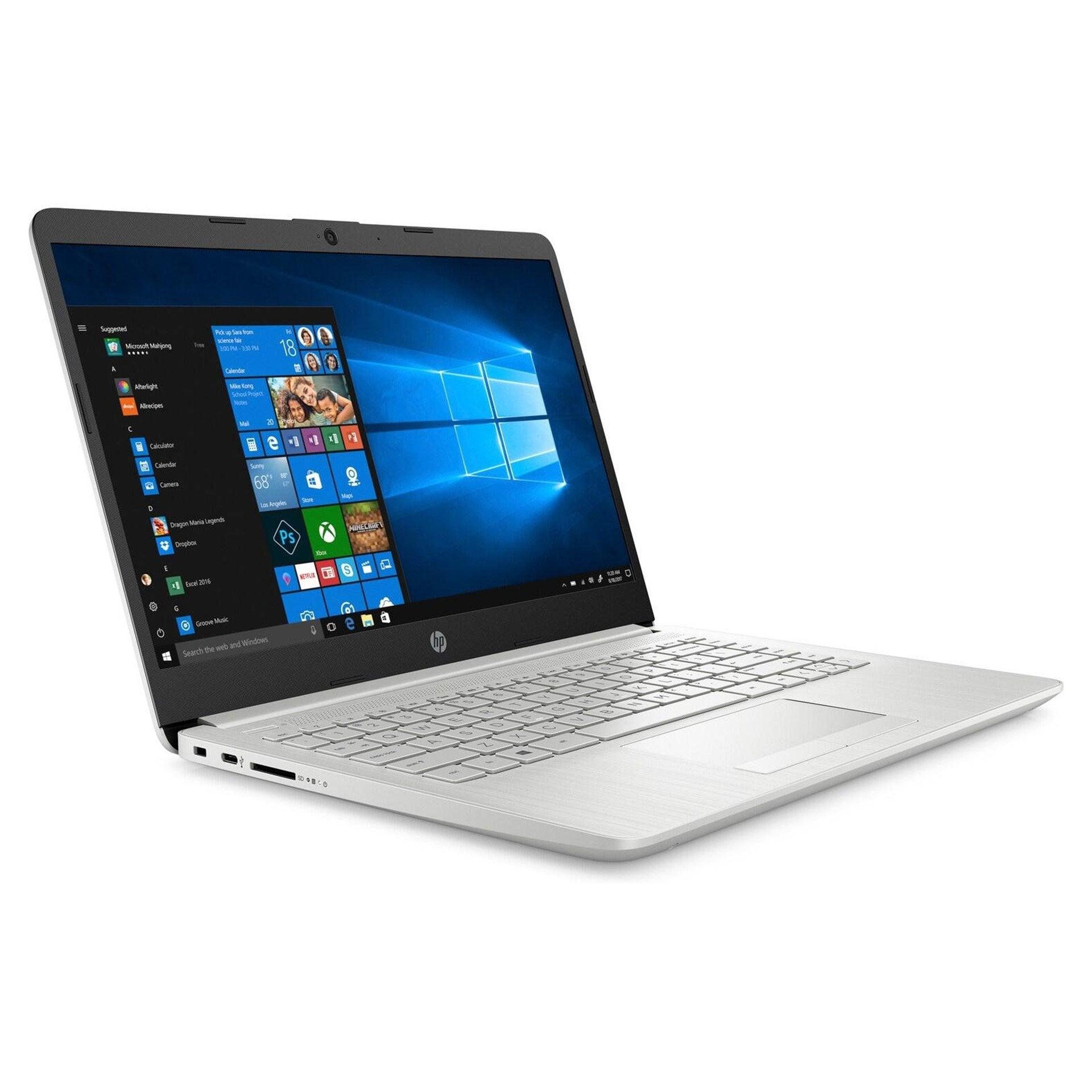 HP 14S-CF2525TU LAPTOP (NATURAL SILVER) | 14" HD | i3-10110U | 4 GB DDR4 | 256 GB SSD | UHD GRAPHICS |  WIN10 + MS OFFICE HOME & STUDENT with HP WIRED MOUSE 100 (BLACK) HP 15.6" VALUE BACKPACK - DataBlitz