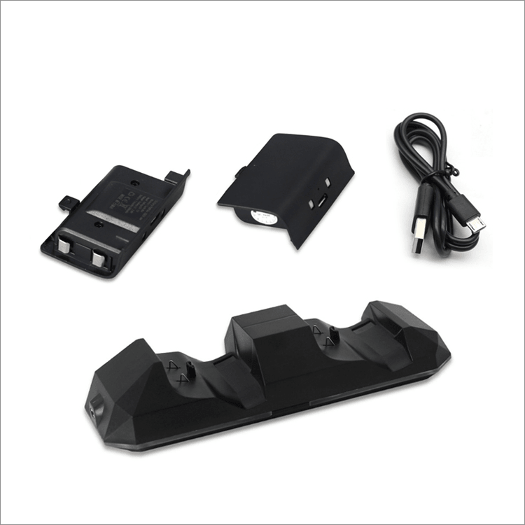 XBOXONE S DUAL CHARGING DOCK FOR XB1 S WIRELESS CONTROLLER (DOBE) TYX-697 (BLK) - DataBlitz