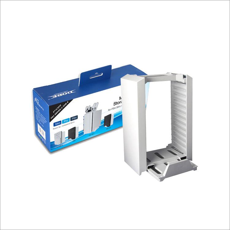 DOBE PS4 MULTIFUNCTIONAL STORAGE STAND KIT DUAL CHARGING DOCK (TP4-025W) (G.WHITE) - DataBlitz