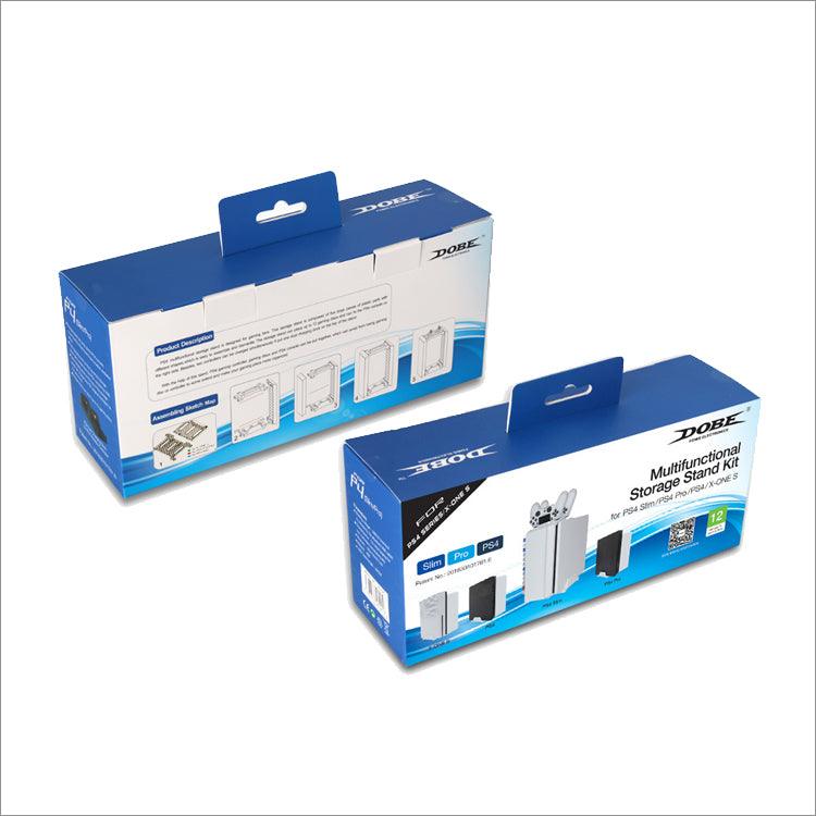 DOBE PS4 MULTIFUNCTIONAL STORAGE STAND KIT DUAL CHARGING DOCK (TP4-025W) (G.WHITE) - DataBlitz
