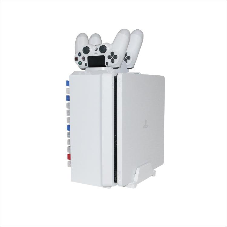 DOBE PS4 MULTIFUNCTIONAL STORAGE STAND KIT DUAL CHARGING DOCK (TP4-025W) (G.WHITE) - DataBlitz