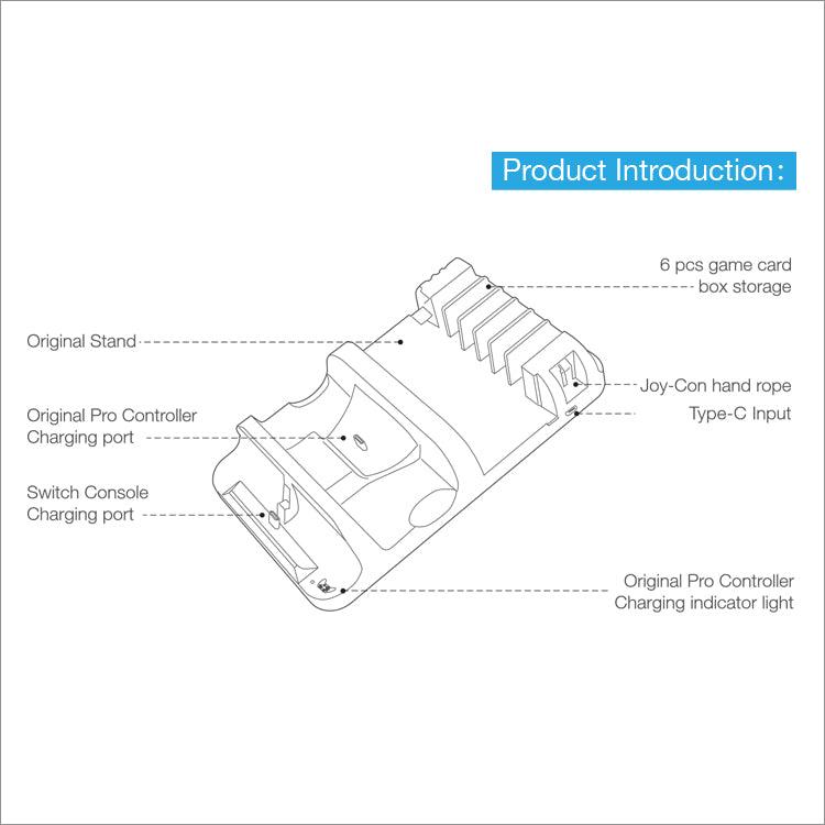 DOBE NSW MULTI-FUNCTION CHARGING STAND (TNS-871) - DataBlitz