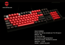 TAIHAO DOUBLE SHOT PBT KEYCAPS SET FOR CHERRY MX SWITCH (104-KEYS) (RED/BLACK DS) (C02RD201) - DataBlitz